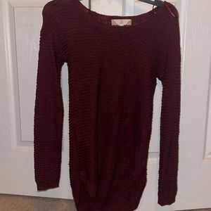 Maroon fall sweater